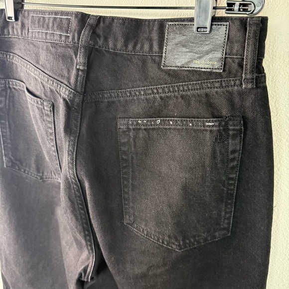 NWOT Rag & Bone Alex High-Rise Straight-Leg Jeans Black Denim Women’s Size 31 - Picture 13 of 14